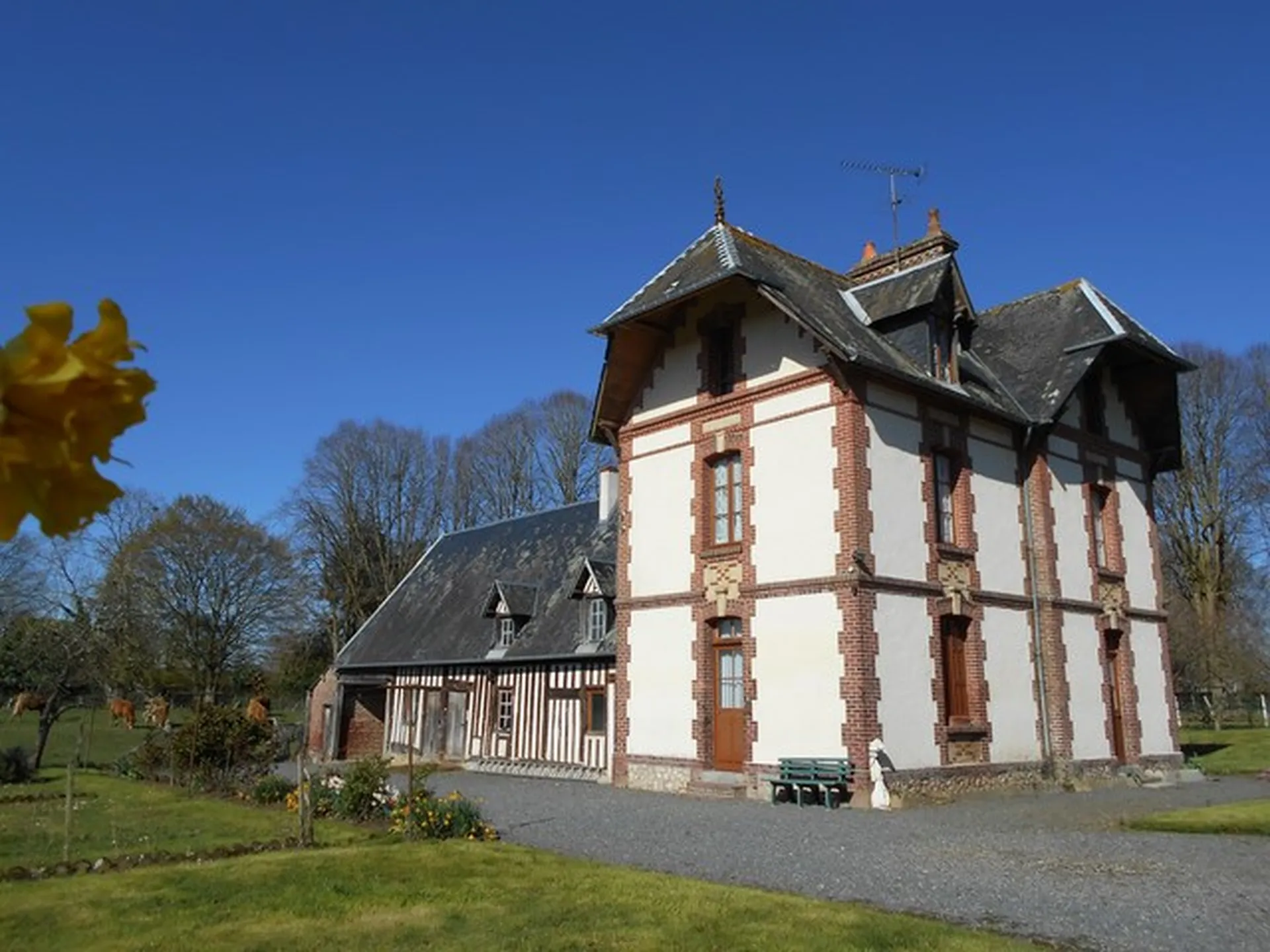 MAISON DE MAITRE A VENDRE, AGENCE IMMOBILIERE TERRES ET DEMEURES DE NORMANDIE DE LISIEUX