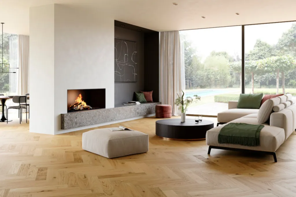 Pose et fourniture de parquet Chalet HB bâton rompu Lamett pour professionnels à Aubagne, proche de Marseille, en région PACA