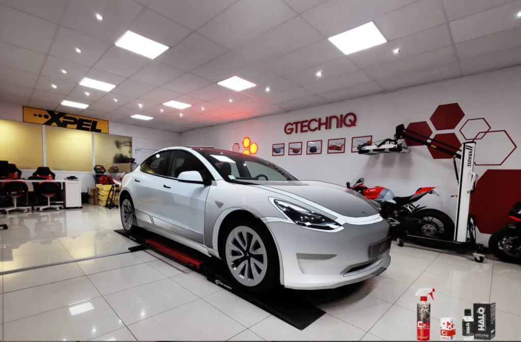 TESLA MODEL 3 LONG RANGE - PPF PARTIEL + CERAMIQUE GTECHNIQ A CAMBRAI