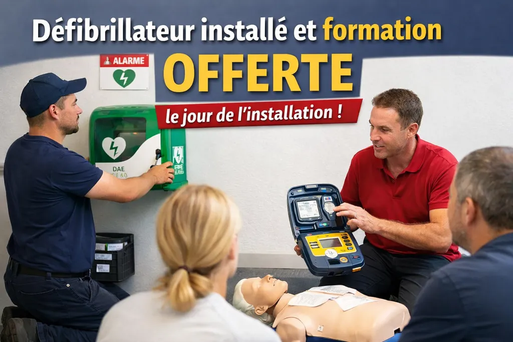 Formation à l’utilisation d’un défibrillateur toutes marques le jour de l’installation à Troyes
