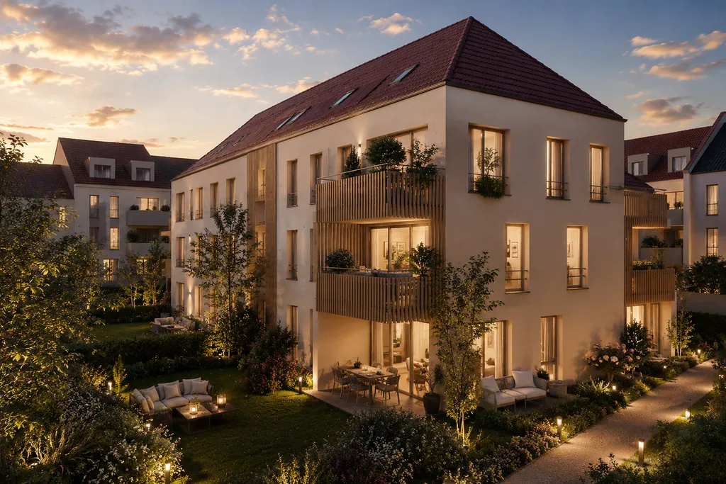 Appartements neufs du T2 au T4 avec jardins privatifs et terrasses au Neudorf — résidence de standing à Strasbourg