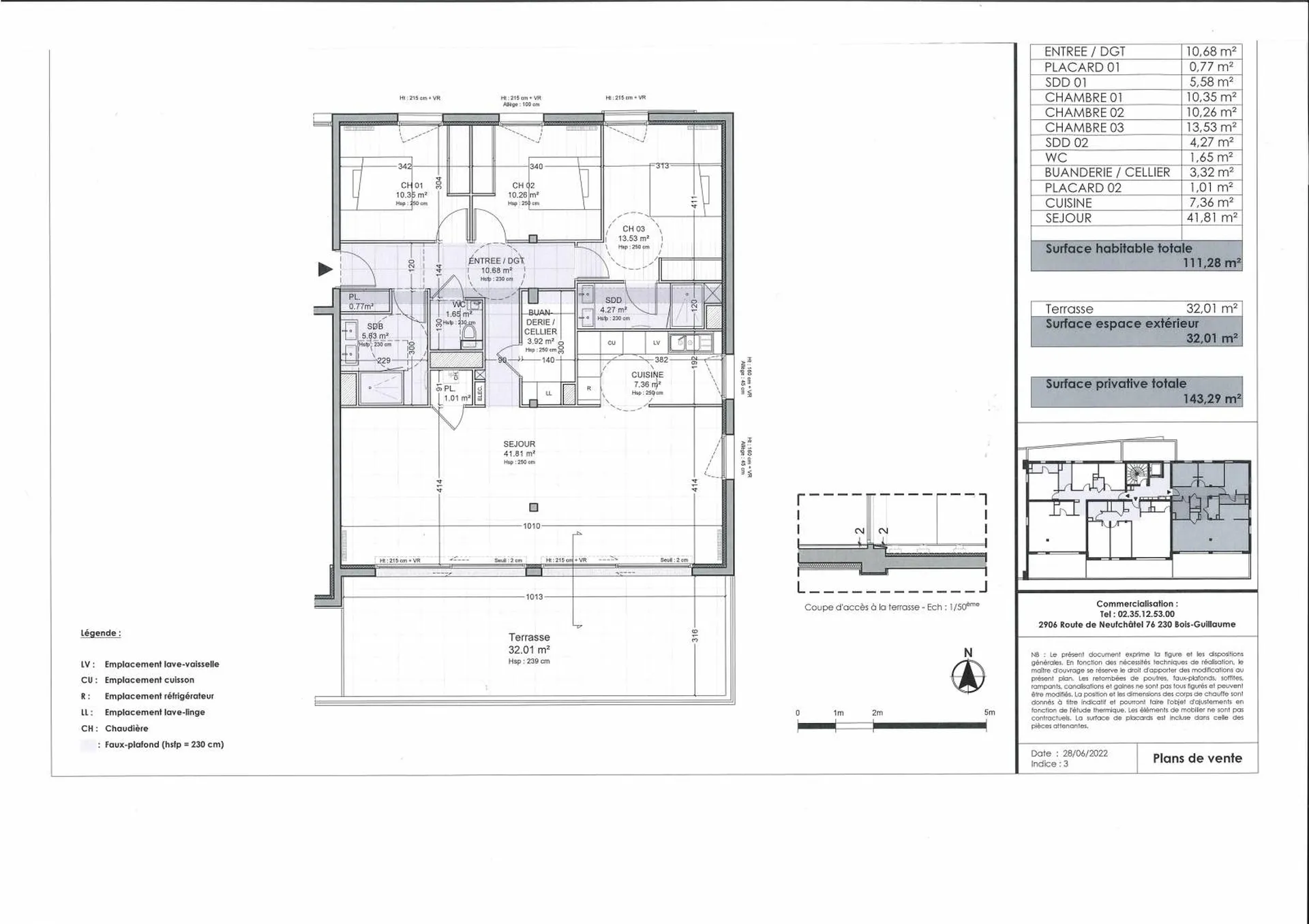 A Vendre Appartement de Standing Neuf en bord de Seine à Caudebec-en-Caux 76490.