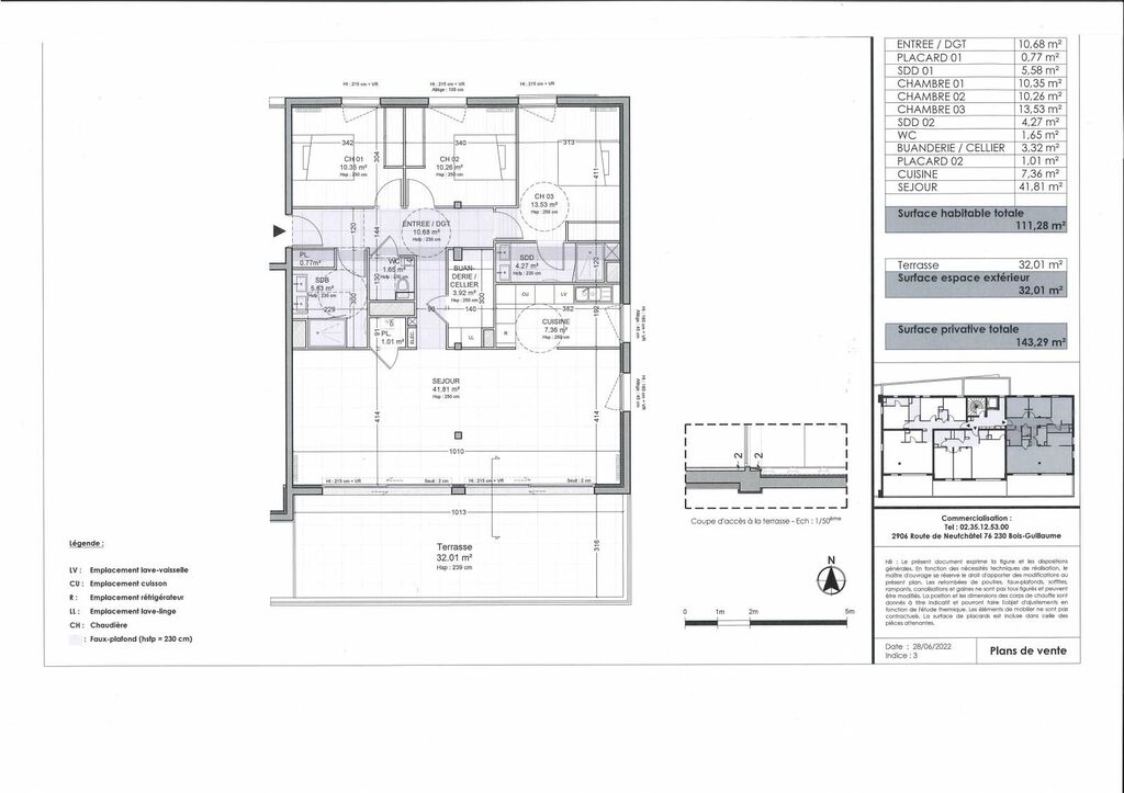 A Vendre Appartement de Standing Neuf en bord de Seine à Caudebec-en-Caux 76490.