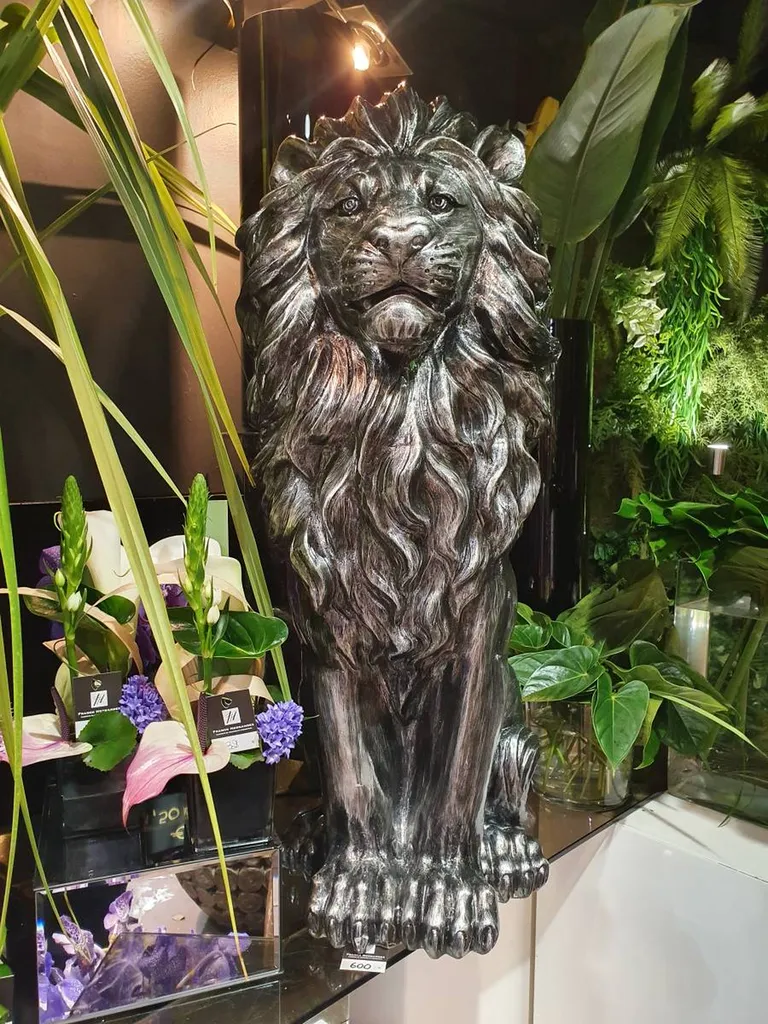 Sculpture Franck Hernandez Lyon Fleurs Lion