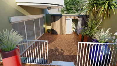 Aménagement d'une terrasse en résidence