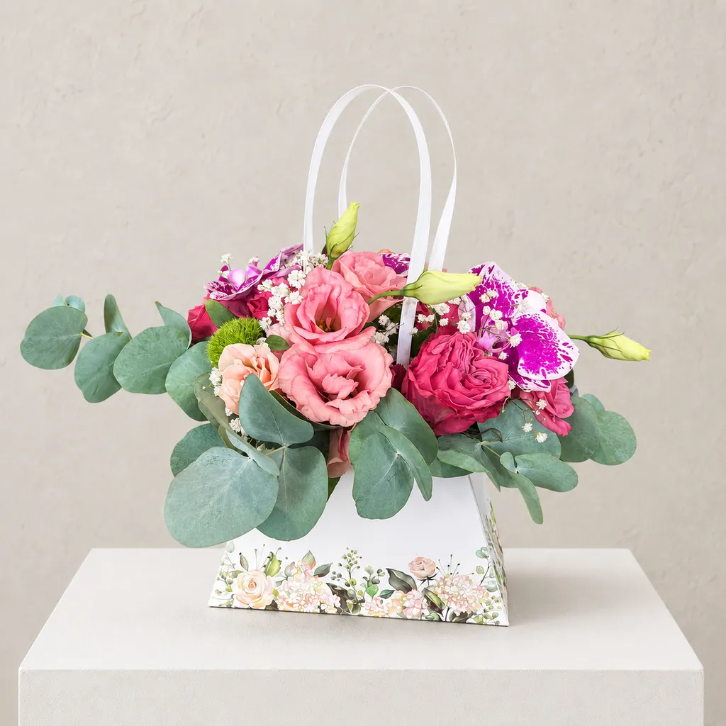 Fleuriste pour composition florale rose et orchidées à offrir à Aubagne