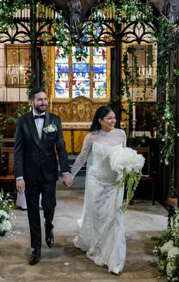 wedding ceremony in church dorset