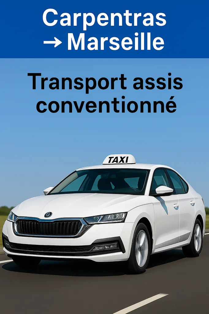 Taxi conventionné reservation carpentras