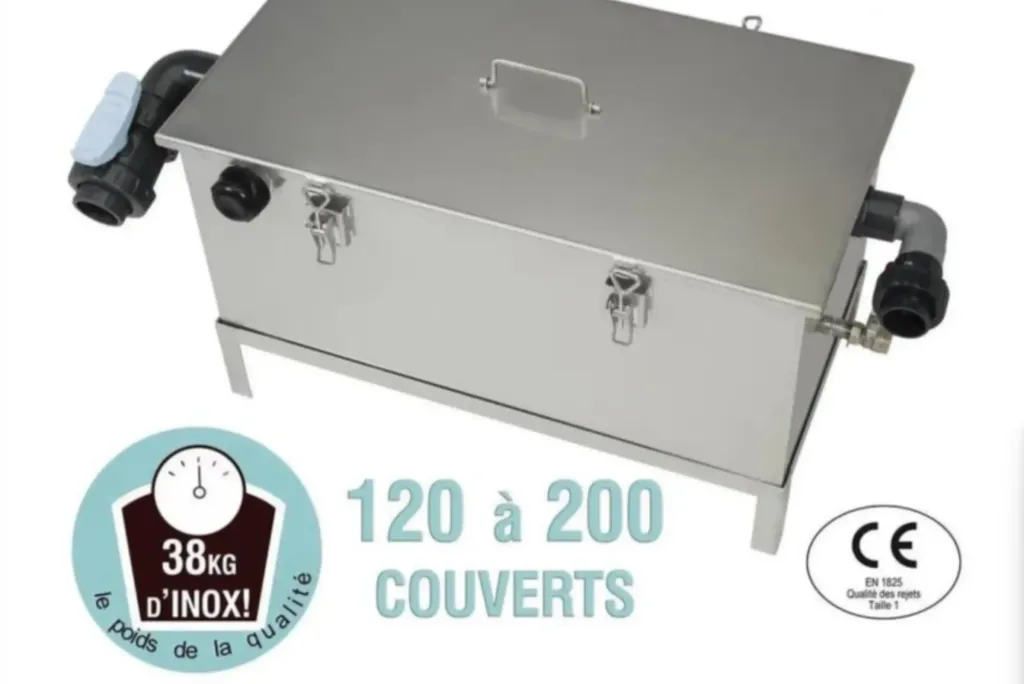 Achat de bac à graisse en inox sous plonge restaurant Paris