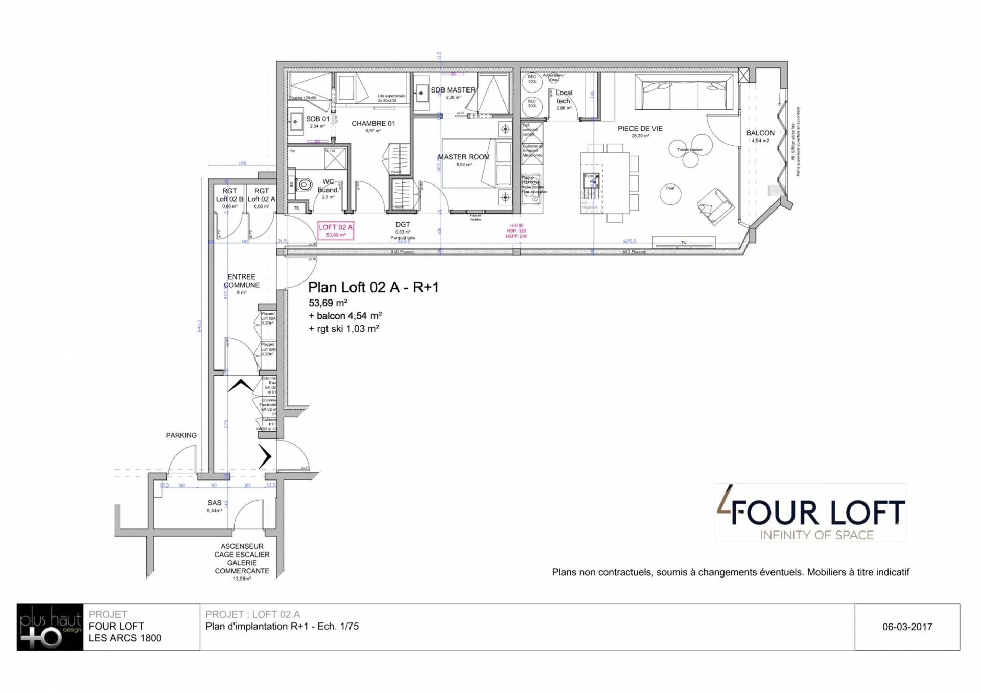 Arc 1800 Loft 3 pièces