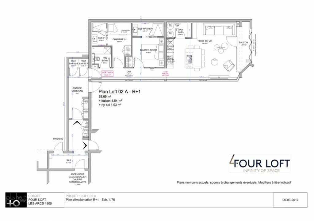 Arc 1800 Loft 3 pièces