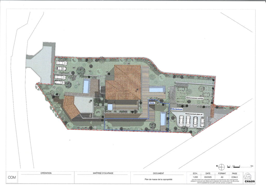 Plan d'aménagement extérieur proposé