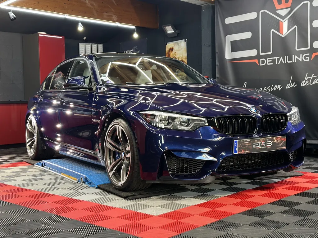 Detailing auto lyon traitement céramique carrosserie BMW M3