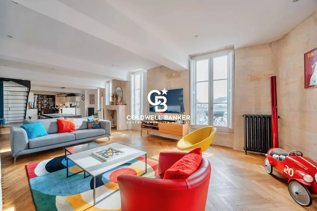 Appartement à vendre Bordeaux Palais Gallien / Fondaudège – dernier étage rénové avec terrasse panoramique et parking