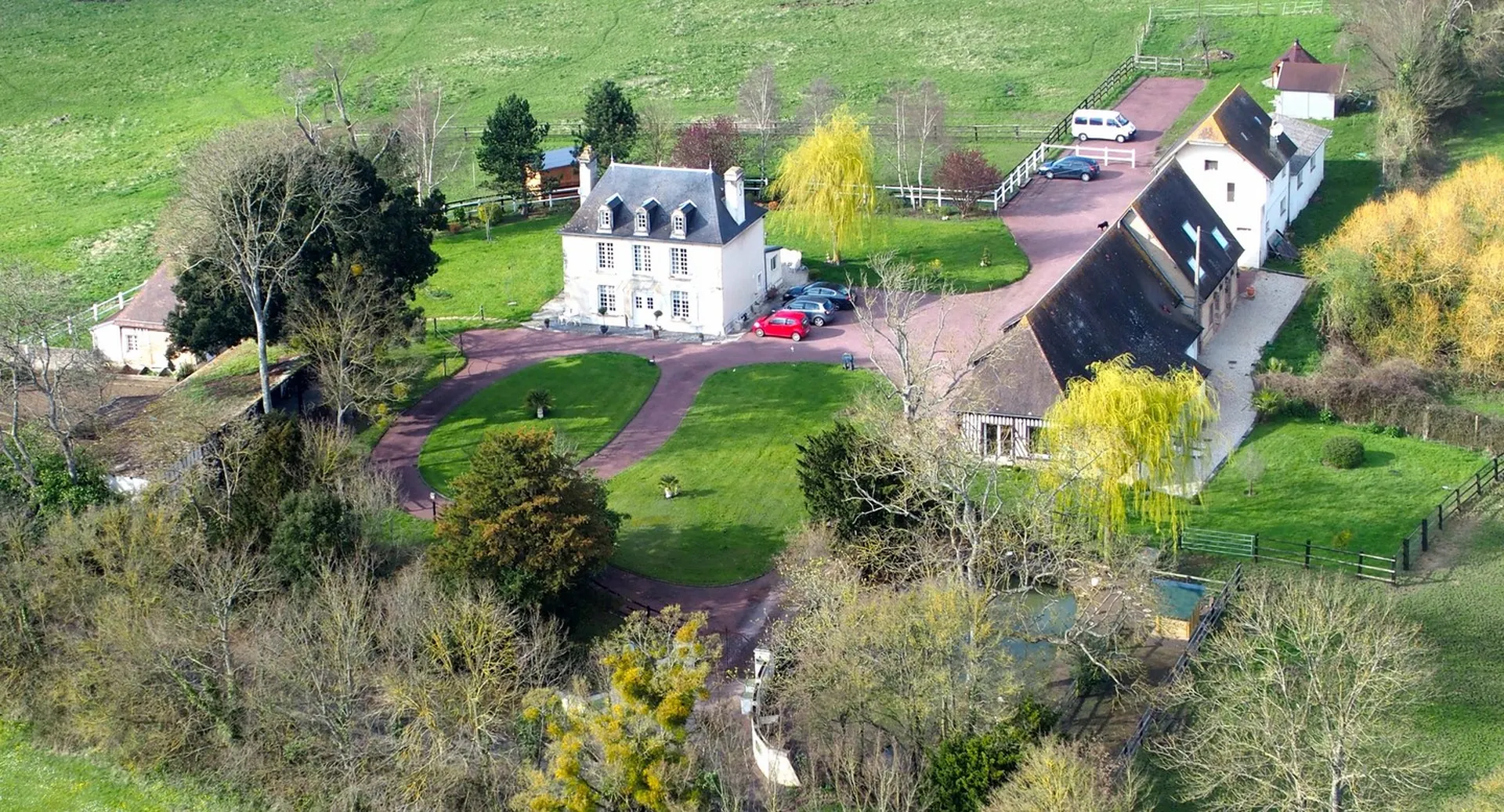 Vue aérienne proche Cabourg