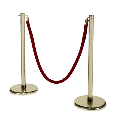 Location potelet doré à corde rouge pour diner de gala à Lyon