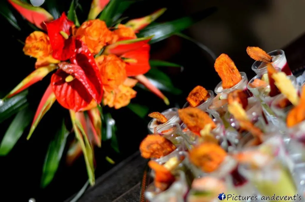 Organisation d'un mariage sur le thème des îles à Marignane près de Vitrolles dans une salle de réception
