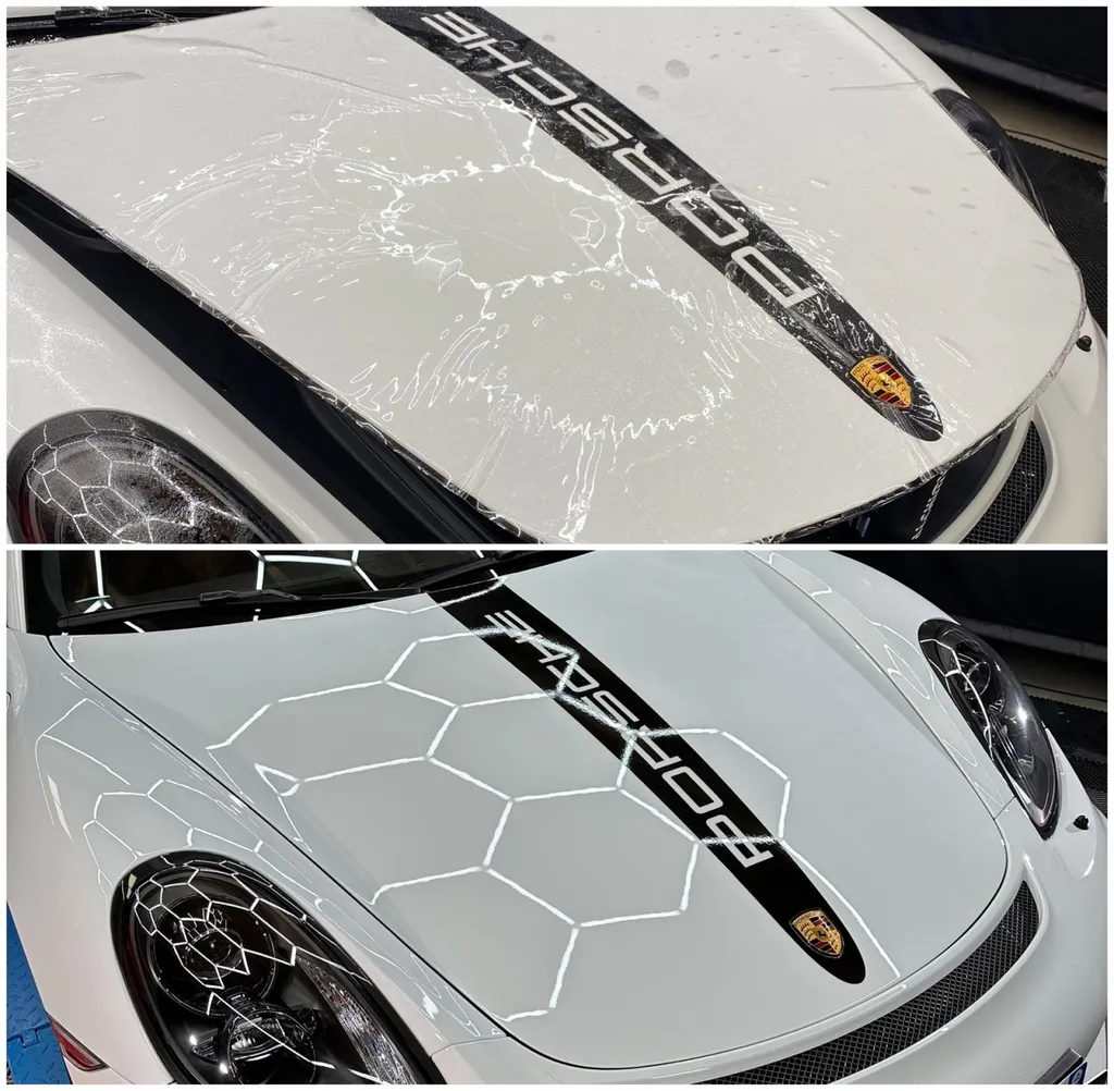 la meilleure protection carrosserie PPF voiture protection carrosserie Lyon Porsche GT4