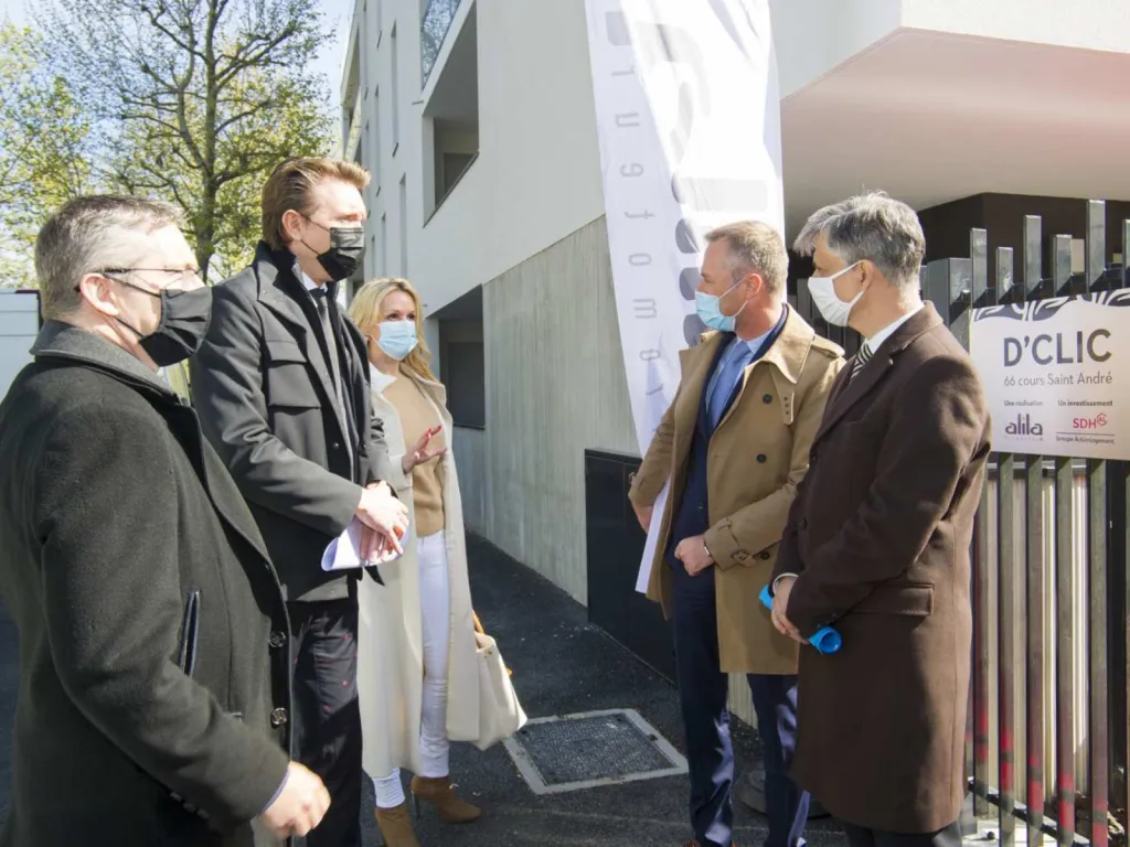 Reportage photographique événementiel inauguration de la Résidence D'Clic Pont-de-Claix PDG du groupe Alila et élus