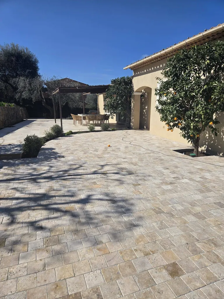 Pave travertin beige rustic