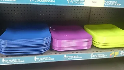 assiette carrée camping-cars,caravanes