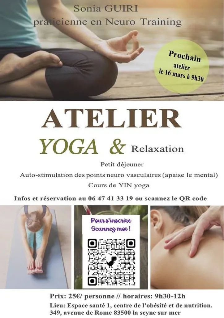 Atelier relaxation, samedi 16 Mars 2024