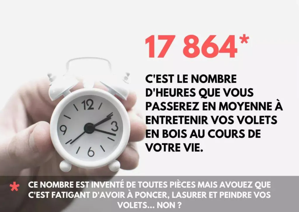 installation de volets sans entretien aspect bois