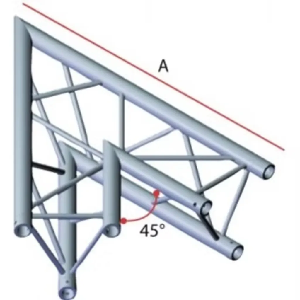 STRUCTURE TRI ANGLE 45° 290