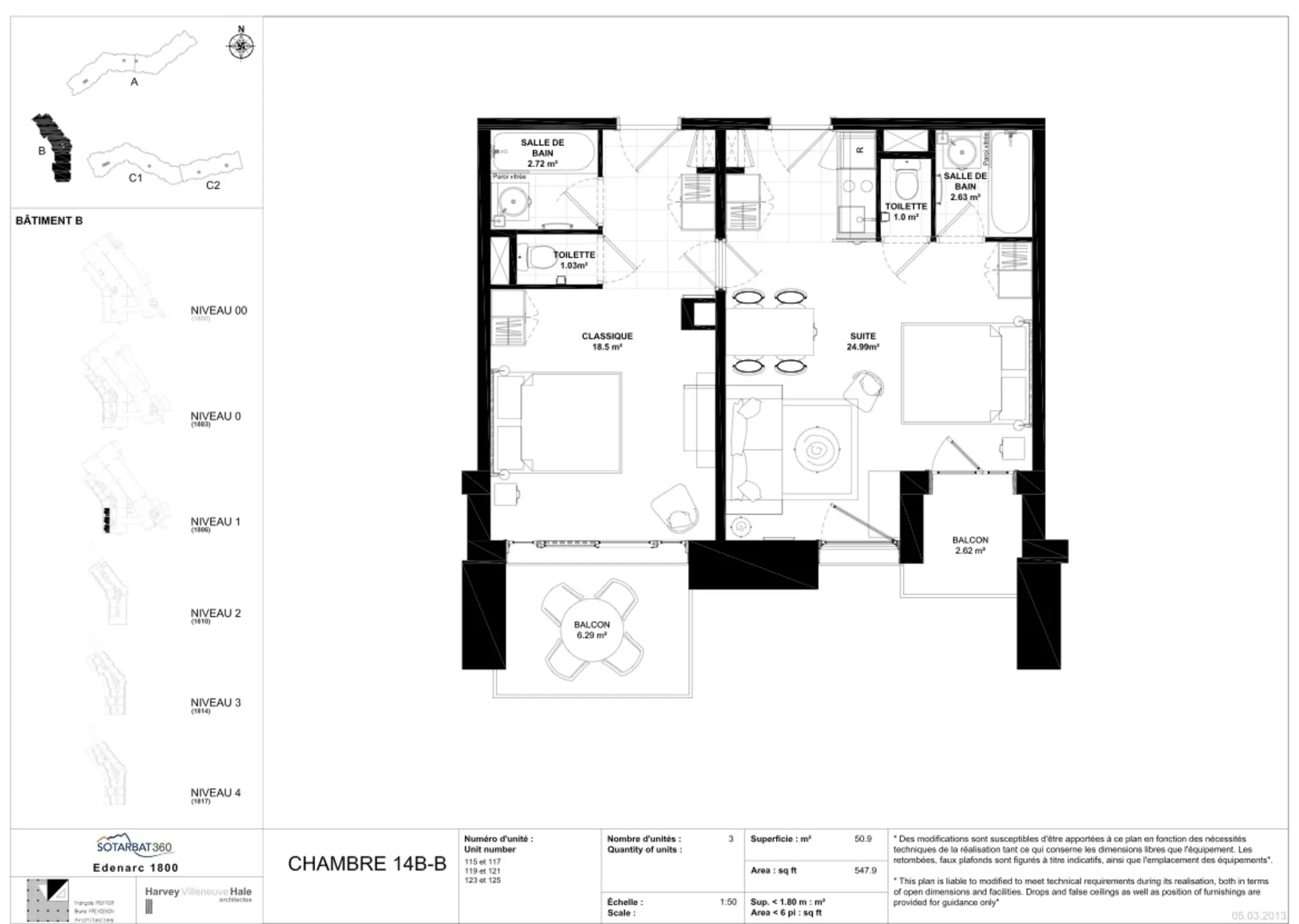 Appartement 2 suite Les arcs 1800 Savoie directement sur les pistes