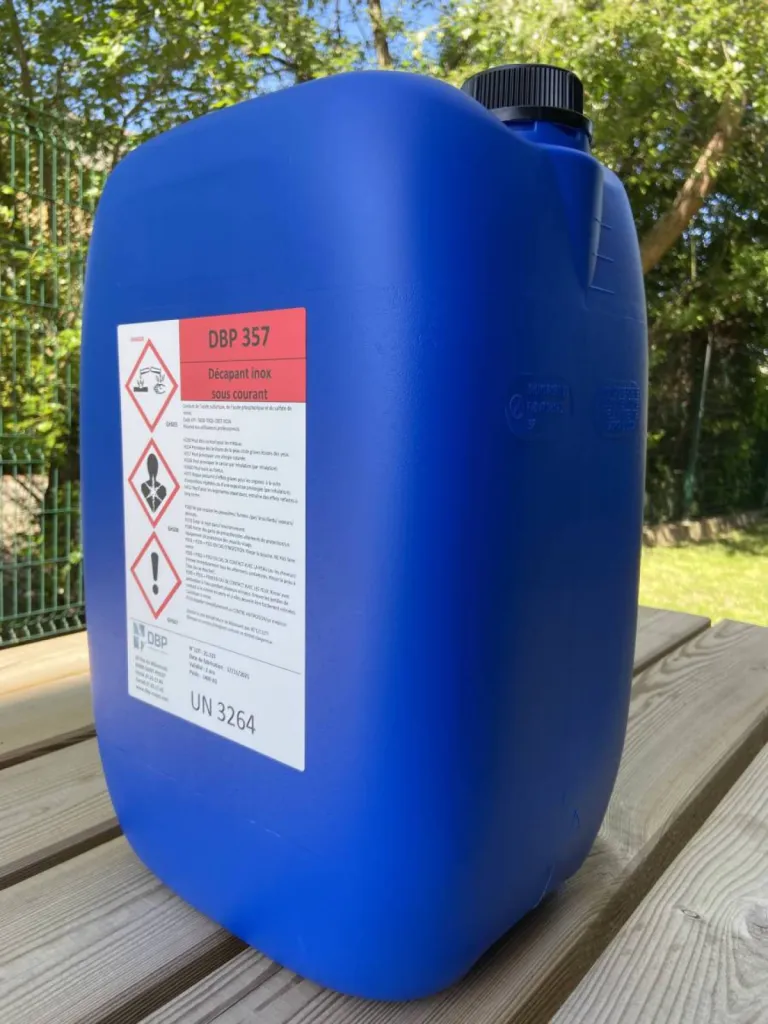 Produit pour bain de décapage sous courant pour les aciers inoxydable - DBP 357 - Charente (16)