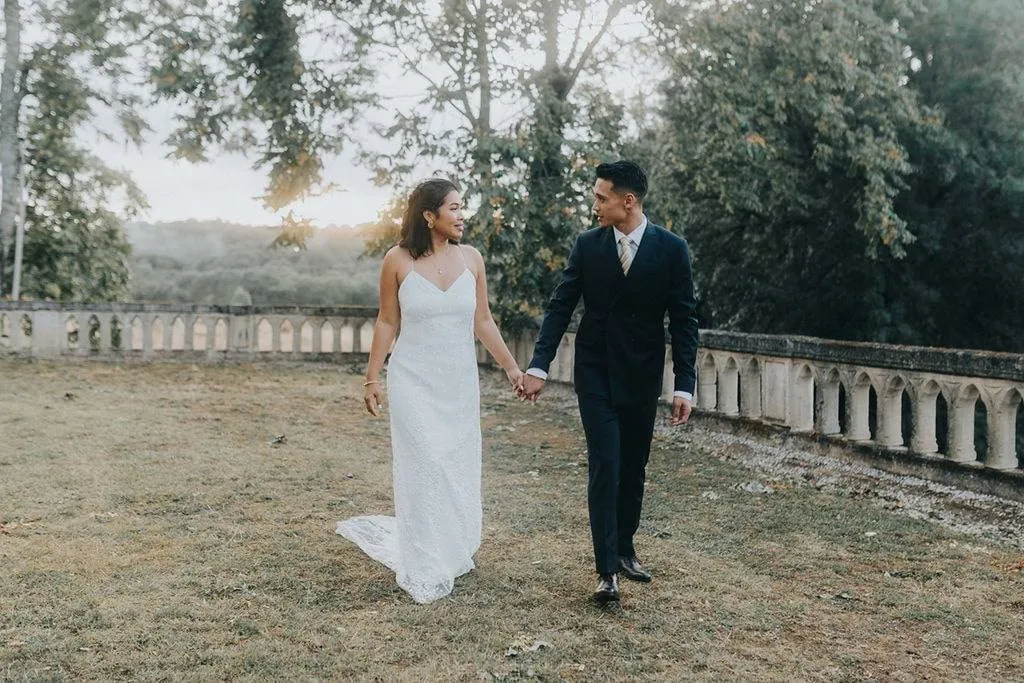 Karen et Mathieu : Un mariage de rêve à 10 000 km de leur lieu de vie, au château du Grand Moueys en Gironde - Les Mariages de Mademoiselle L - Tsitou Raza