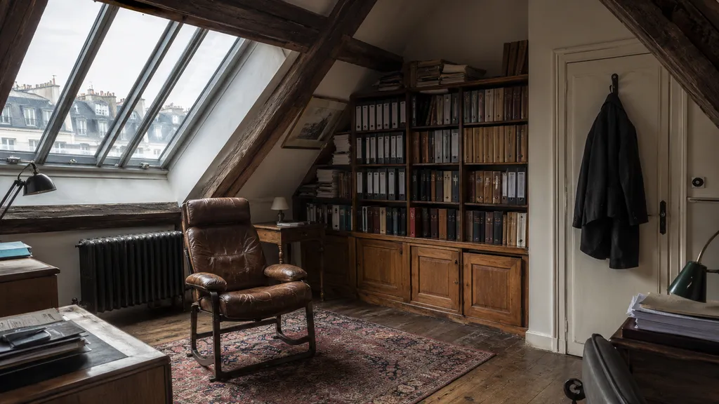 Cabinet libéral au dernier étage d'un immeuble parisien