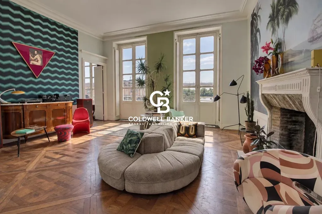 Appartement à vendre Bordeaux - 182 m² de caractère avec balcon et vue sur la Garonne