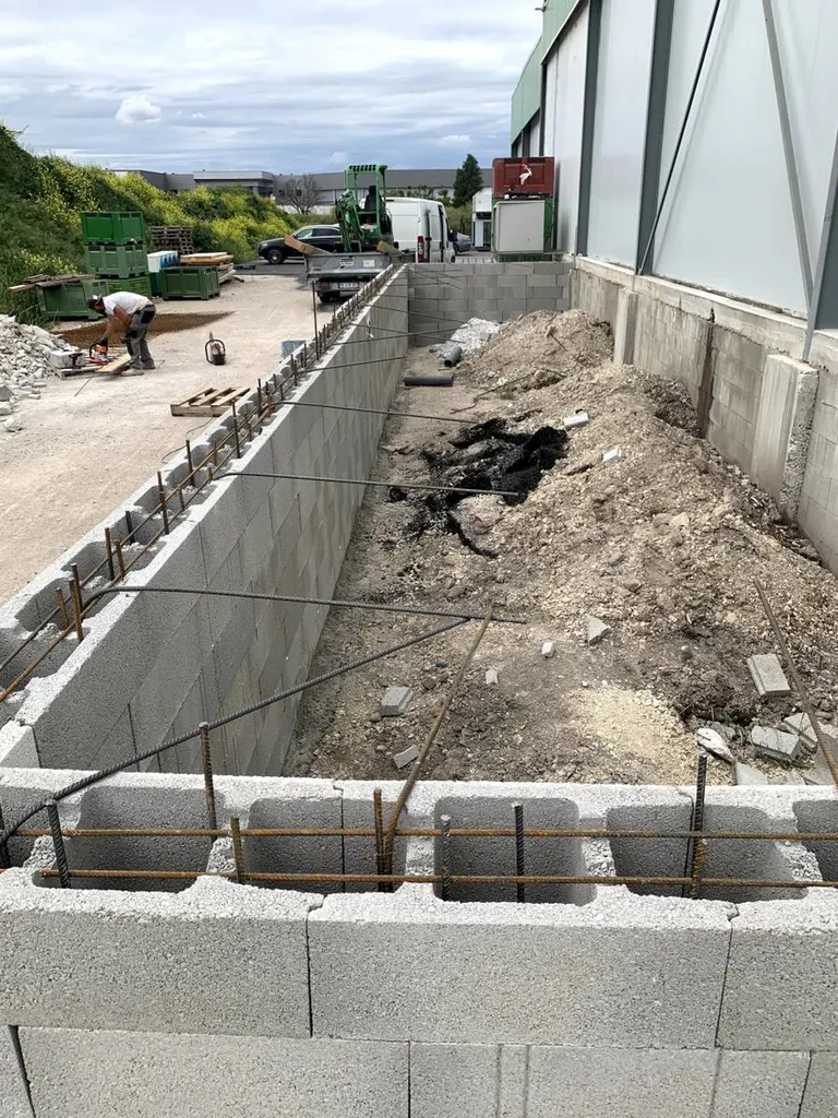 Réalisation d'un quai à chateaurenard