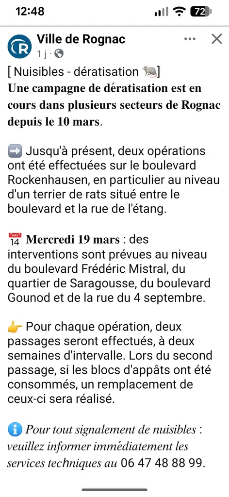 Dératisation Rognac