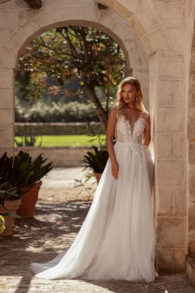 Robe de mariage bohème chic à marseille 