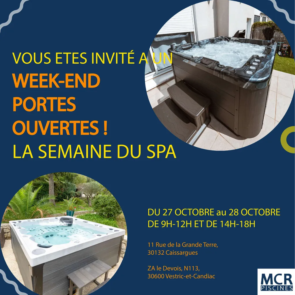 Week-end portes ouvertes - Mcr Piscines Nîmes