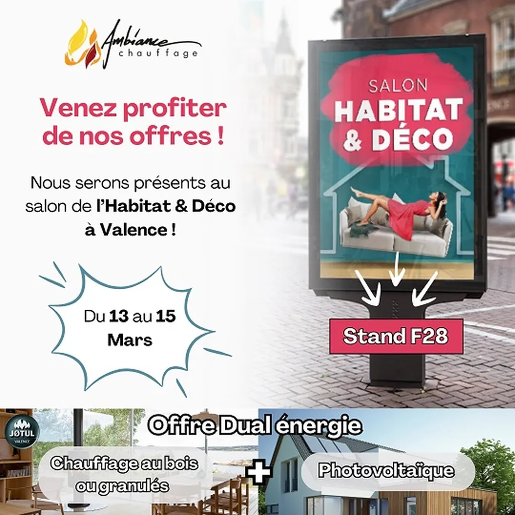 Ambiance Chauffage Jøtul Valence au Salon Maison & Jardin de Valence