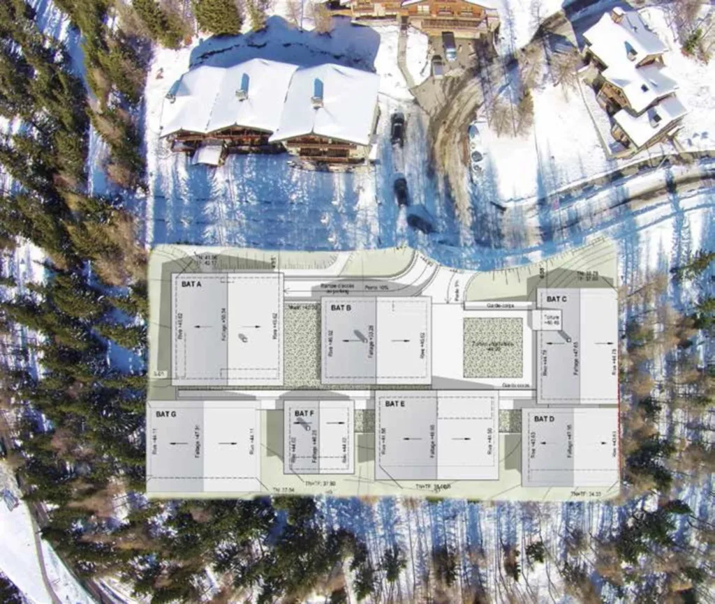 Plan de masse de la résidence Le Hameau de Barthélémy