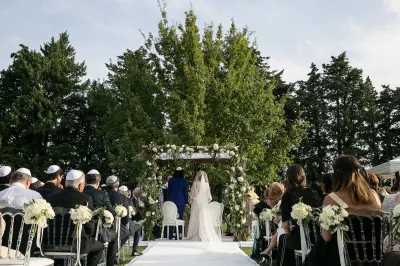 wedding ceremony chuppah france