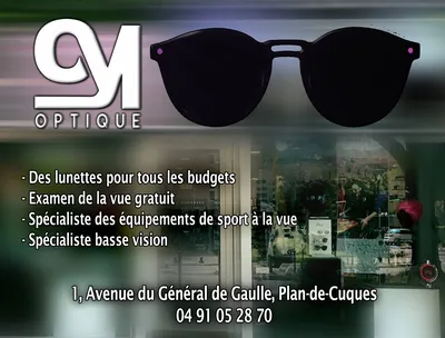 vente de lunettes et équipements de vue pour le sport Plan de Cuques CYL OPTIQUE