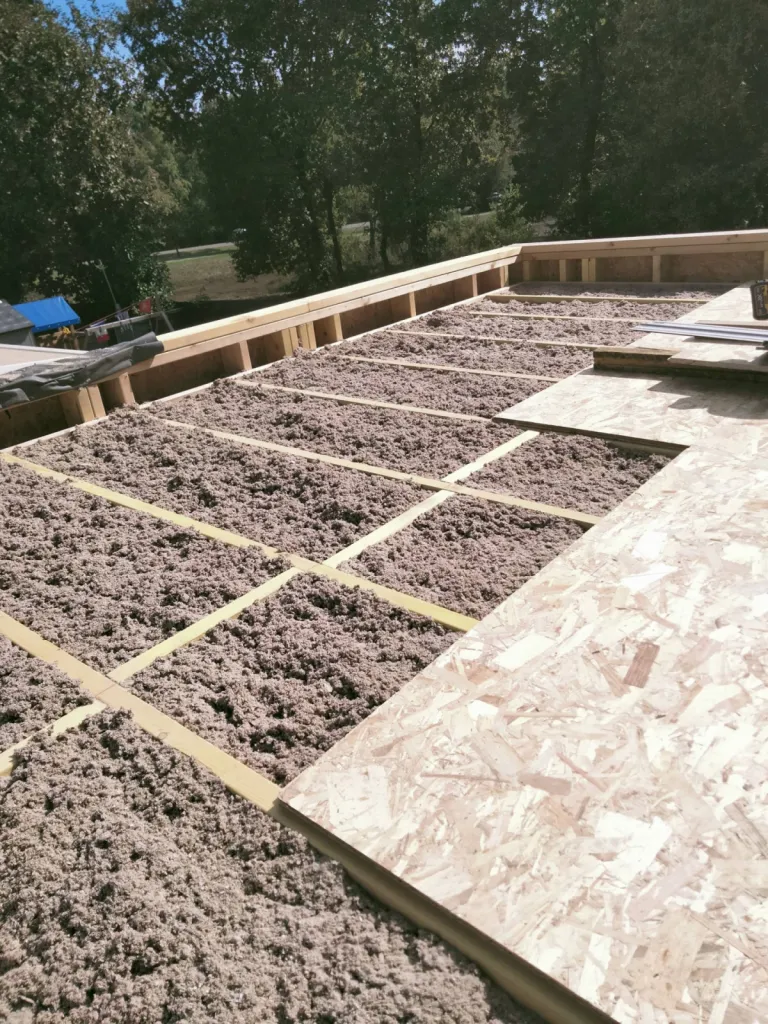 Construction extension bois à toit plat à 30m2 à Mios sur le Bassin d'Arcachon