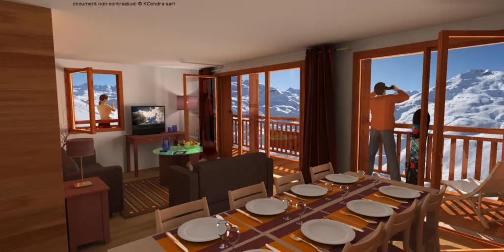 Chalet Natalia au cœur des 3 Vallées et d'une station familiale été comme hiver les Ménuires