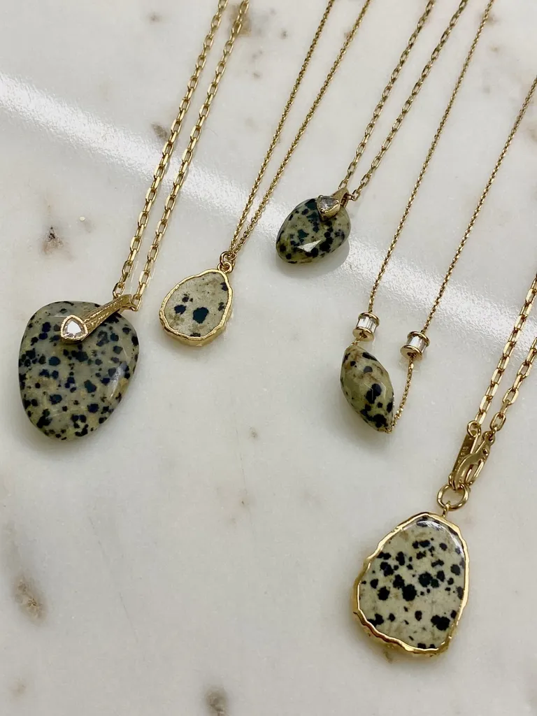 Colliers Hanka In en jaspe dalmatien