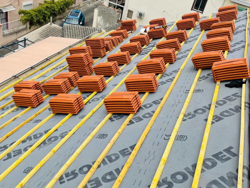 Nouvelle réfection de toiture de maison près de Aix en Provence