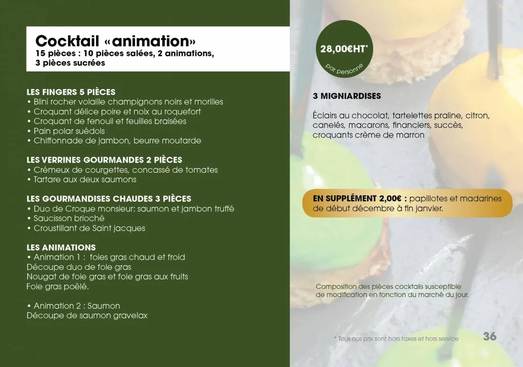 Fiche cocktail animation