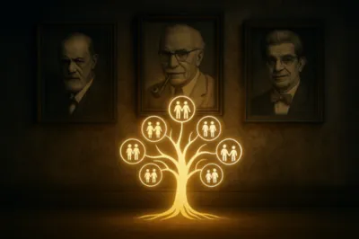 De Freud à Jung en passant par Lacan, chaque courant a posé une pierre fondatrice de ce que la constellation révèle aujourd’hui dans le corps et dans le lien.