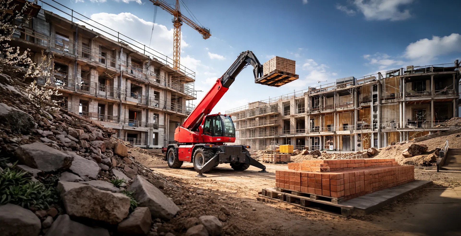 Formations complémentaire au CACES® R482 Catégorie F - Chariot Télescopique Rotatif