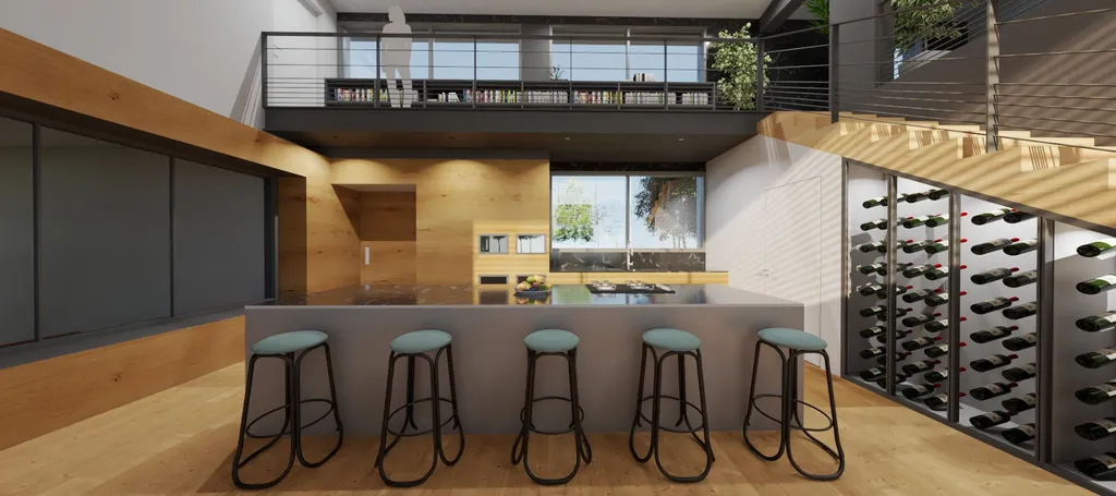 Maison d'architecte - espace cuisine