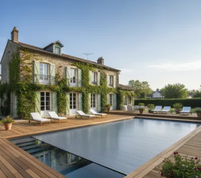 Installation de rideau sécurisé sur piscine sur mesure à Hossegor, Landes – Alohapiscines.com